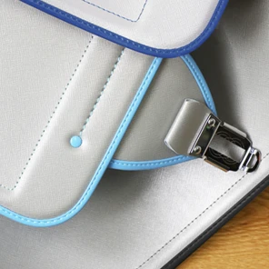 No.06 防水牛革シルバー カラーコンビ