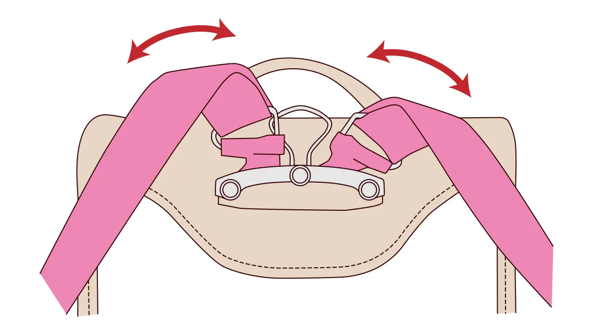 肩ベルトが左右別々に動くタイプ